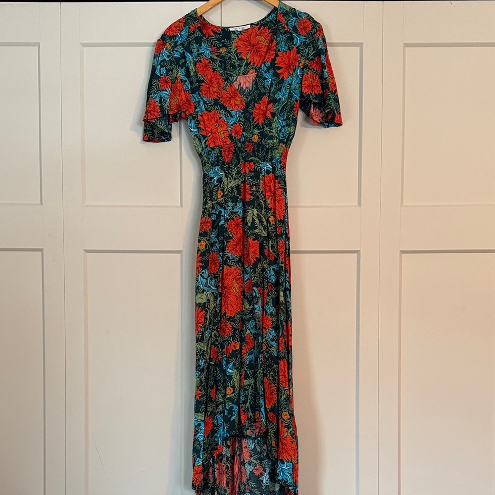 Anthro Floral Print Dress